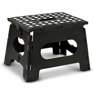 Folding Step Stool, The Lightweight Step Stool, Sturdy Enough to Support Adults & Safe Enough for Kids, Opens Easy with One Flip