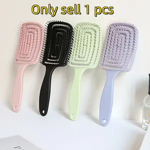 Home Use Hollow Spiral Comb, High Aesthetic Girl Hair Brush, Volumizing Massage Bone Straight Comb, Stylish Hair Care Tool, Detangling Hairbrush, Hair Combs