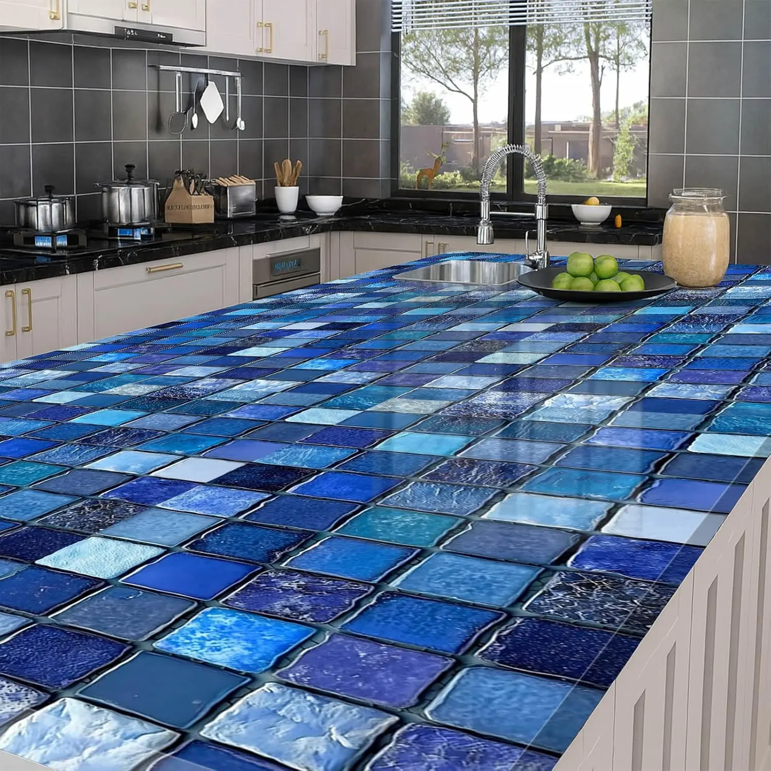Glossy Sapphire Blue Tile