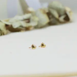 Mini Heart Studs | Water safe, Hypoallergenic, Non-Tarnish, Lifetime Warranty