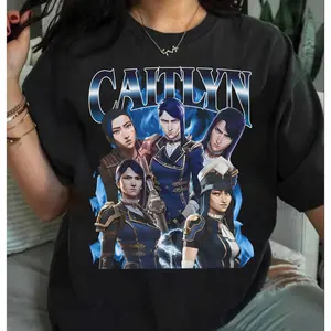 Caitlyn Arcane 2 Shirt, Caitlyn Bootleg Shirt, Vintage Arcane Unisex T-Shirt, Sweatshirt, Hoodie