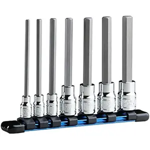 Capri Tools 30500-7HML Long Hex Bit Socket Set, Metric, Advanced Series, 7-Piece