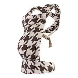Ergonomic Baby Carrier Newborn to Toddler, Lightweight & Breathable Cotton Infant Carrier for Hands Free Comfort (Cotton Linen), Maximum Load Bearing 35 lbs