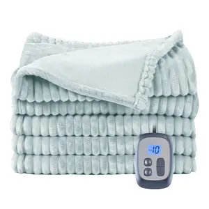 Heated Blanket Electric Blanket Twin Full Queen Sizes Heated Warm Durable Flannel with 10 Heating Levels, 12 Timer Settings, Fast Heating & Machine Washable, Suitable for Beds, Sofas and Offices, Perfect Holiday Gift for Christmas, Halloween