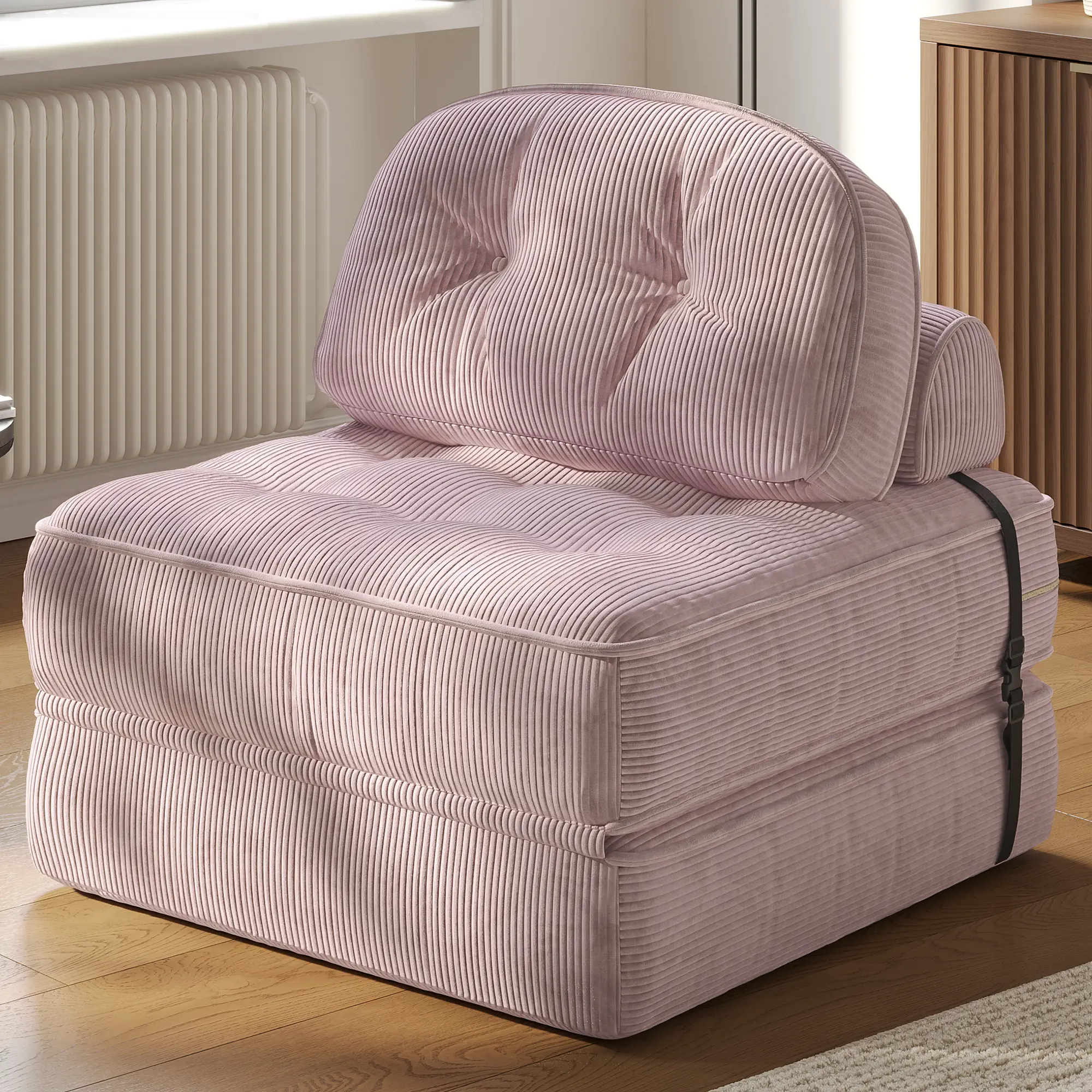 Soft Mauve-ribbed Velvet