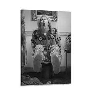 Bathroom Wall Decor Black And White Comedy Movies Vintage Dumber Humor Movie Posters Print Canvas Modern Paintings for Living Room Pictures Home Barthroom Wall Art