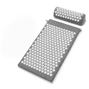 Acupressure Massage Mat and Pillow Set, Relieves Back Neck Pain, Muscle Relaxation, 40cm Width, Ideal for Home Use