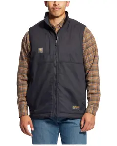 Ariat Men's Rebar Duracanvas Solid Work Vest Big And Tall - 10023933-Tll