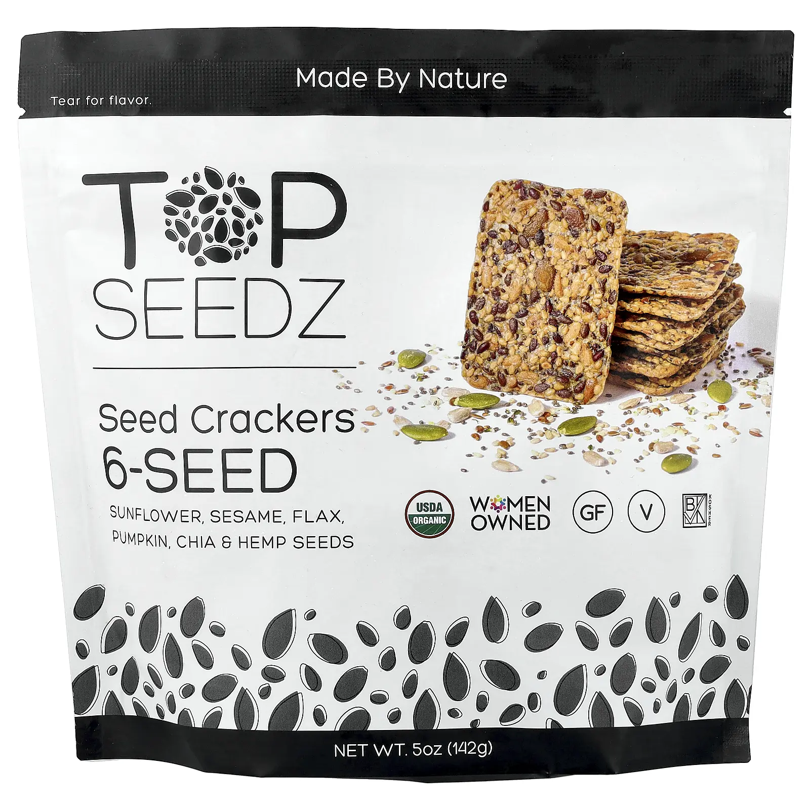 Top Seedz Seed Crackers, 6-Seed, 5 oz (142 g)