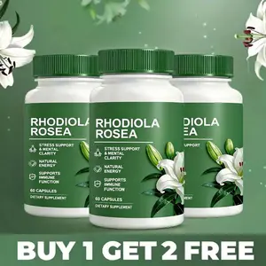 [Buy 1 Get 2 Free] 3 PACK of Rhodiola Rosea Extract for Stress, Energy & Focus - Natural Adaptogen [500mg]