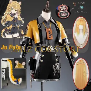 Game Zenless Zone Zero ZZZ Ju fufu Costume yixuan Yellow Jacket Full Set Uniform Tails Wig Suit Party Outfit for Woman
