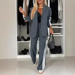 2025 New women's fashion comfortable elegant two-piece suit lapel suit Womenswear Basic