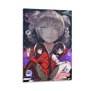 These “Kakegurui” Posters Spotlighting Midari Ikishima Are A Must-have! Inspired by Japanese Manga, They Transform Into Eye-catching Decorative Wall Art Paintings on Canvas. Canvas Poster Decor Gift Frames Ornaments Decoration Artistic Room Print