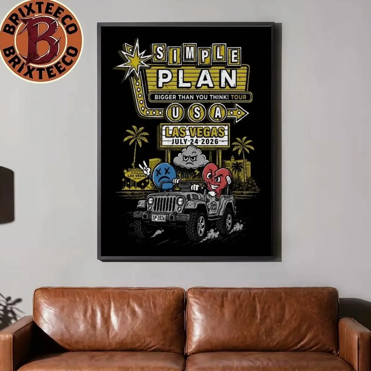 Simple Plan Las Vegas NV Tour Jul 24 2026 Poster