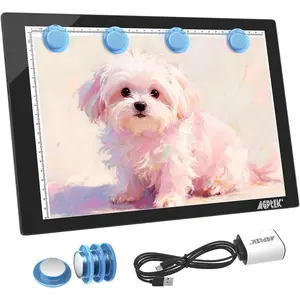 Light Box,Magnetic A4 Light Pad LED Tracing Light Board Physical Buttons Control USB Powered Ultra-thin Dimmable Brightness for Diamond Painting Tatoo Pad Animation,Sketching,Stencilling X-ray Viewing