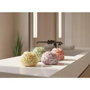 Pink Sugar Wickless Floral Candles