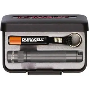 MAGLITE Clear LED Bulb, 47 Lumens, Mini Flashlight Gray Aluminum Body, 1 AAA Alkaline Battery Included J3A092