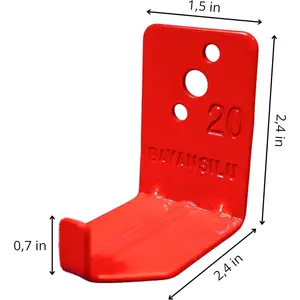 Universal Fire Extinguisher Bracket, Fire Extinguisher Mounts & Brackets (L Hook - 2 Pack)