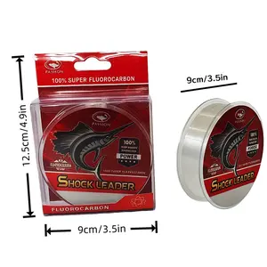 Durable Ice Fishing Line Nylon Fish Line, Transparent High Stretch Strength Smooth Fluorocarbon Coating, Suitable for Freshwater and Saltwater Fishing