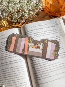 Light Academia Bookshelf Bookmark for Booktok Readers