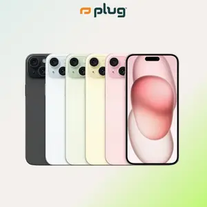Refurbished iPhone 15 (Unlocked) - Acceptable Condition with 1-Year Warranty by Plug