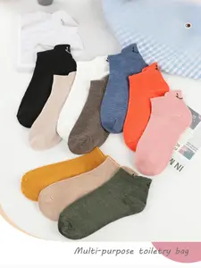 10 Pairs Cute Smiley Face Ankle Socks for Women, Soft Comfortable Low Cut Design, Multiple Colors, Casual All Season Footwear