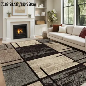 Abstract Art Geometry Modern Wind Area Carpet Machine Washable Home Decoration Sofa Tea Table Cushion Bedside Cushion Kitchen Game Room Home Carpet Floor Cushion