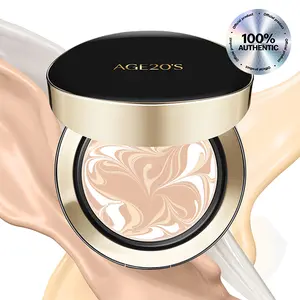 AGE20's Signature Essence Pact SPF 50+ Official Product Natural Coverage Cushion Foundation Tinted Sunscreen with Lightweight, Dewy Finish 0.49 oz