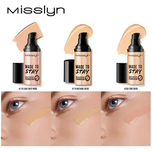 Misslyn MADE TO STAY WATER-RESISTANT FOUNDATION, Even Skin Tone, Water Resistant, Long-lasting, Smudge Proof, Creamy Texture, High Coverage, Nourishing