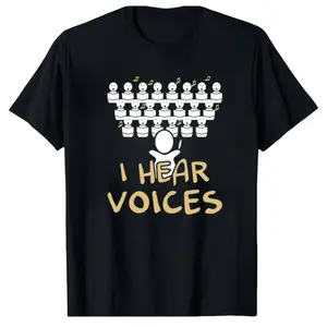 Choir Teacher T-Shirt – Funny I Hear Voices Design, Perfect Chorister Tee