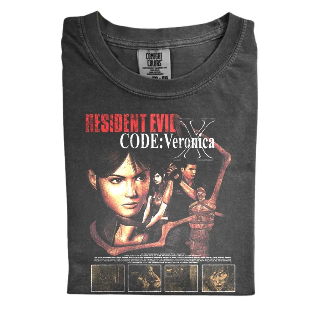The Resident Evil Code Veronica Comfort Color Shirt, Vintage Game Shirt, Retro Gaming Shirt, Gift for Men, Gift for Women, Crew Neck T-shirt, Trending T-shirt