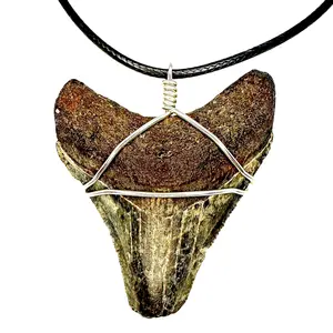 SHRKco Megalodon Necklace Handmade Unisex Stainless Steel Waterproof Durable