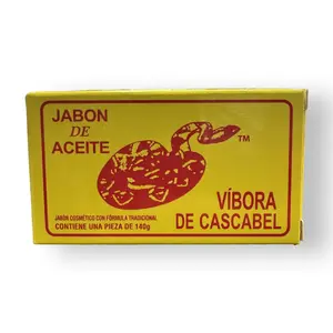 Rattlesnake soap ( Jabon de Aceite Vibora de Cascabel) skincare acne Facial Cleansing Skin Repair 140 gr Pack Daily Moisturize Cleanser