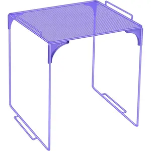 Locker Organizer Shelf Purple Stackable Extra Locker Shelf Storage Cabinet Accessories for School Office Home Gym Supplies