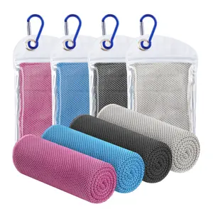 ChillMesh Cooling Towels 4 Pack Hyper-Evaporative Mesh for Sports Workouts and Hot Climates Instant Cooling Ideal for Refreshing Chill