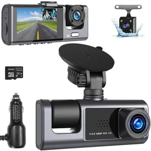 1080P Full HD  Wide Angle Dashboard Camera , 2”LCD Screen, Dashboard DashCam with Loop Recording, HDR, Night Vision, G-Sensor, Parking Monitor,With 32GB TF Card