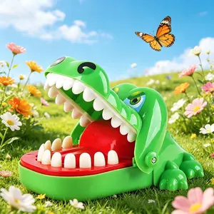 1Pc Crocodile Bite Finger Toy Fun Tooth Extraction Parent-child Game Prank Stress Relief Toy