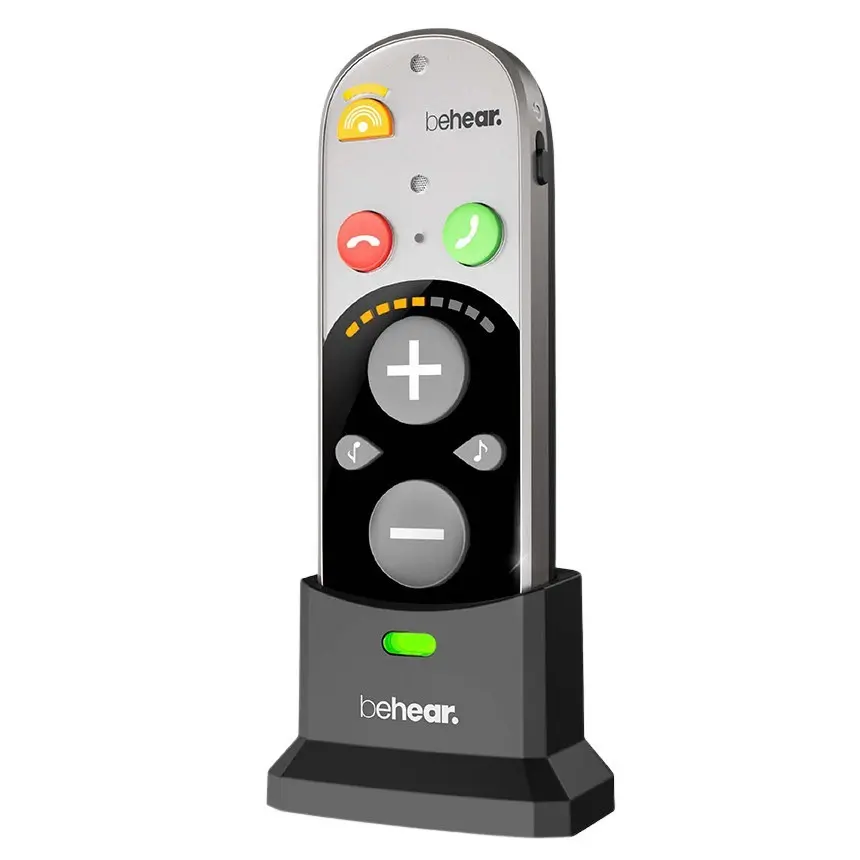 Alango BeHear Smarto Personal Sound Amplifier - Bluetooth-Enabled, Noise-Reducing, Rechargeable Audio Device with Personal Amplifier Function, Up to 70dB Gain, 0.85 lbs Weight, 48 Hours Battery Life
