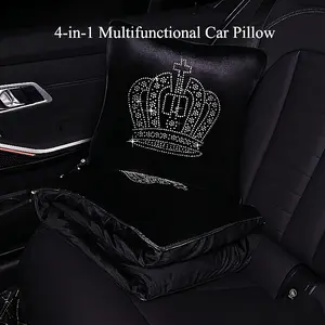 Car Multi-Functional 4-In-1 Pillow Blanket, Magic Foldable Blanket, Home Travel Outdoor Office Air Conditioning Car Warmth Blanket