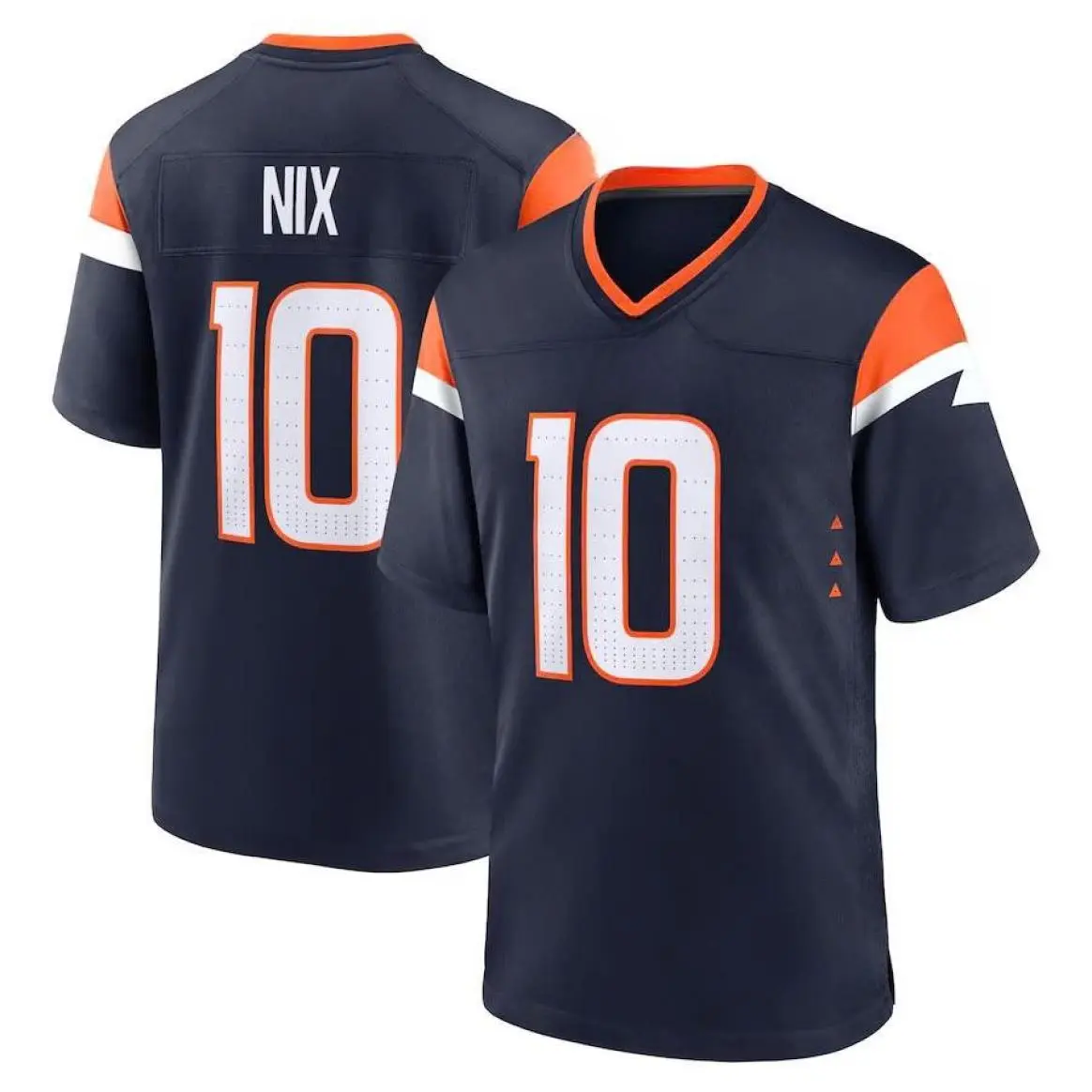 Full Logo Men's Sport Bo Nix #10 Black Football Jersey Shirt, America Football Jersey, Sport Clothing, Football Uniform, Jersey