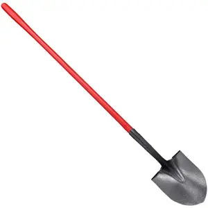 Corona #2 Round Point Shovel - 48 inch - Closed Back - Tempered Steel - Fiberglass Handle