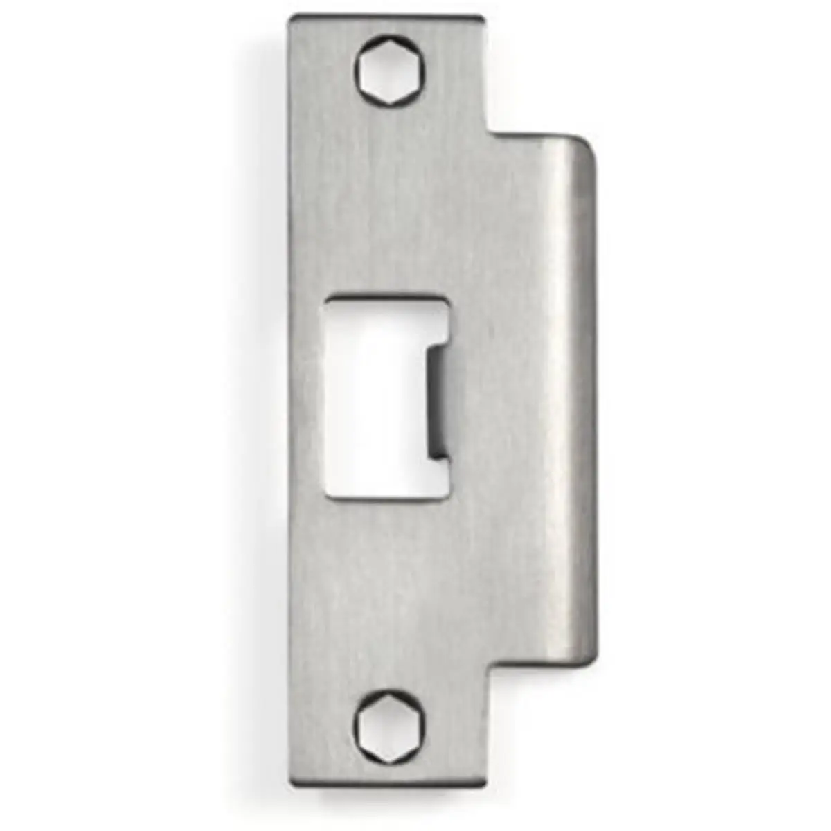 Tell Manufacturing CL100218 Rectangular ASA Strike Plate, 1-1/4 x 4-7/8 in Satin Stainless Steel Door Hardware, for Metal Door Frames, Visual Pack