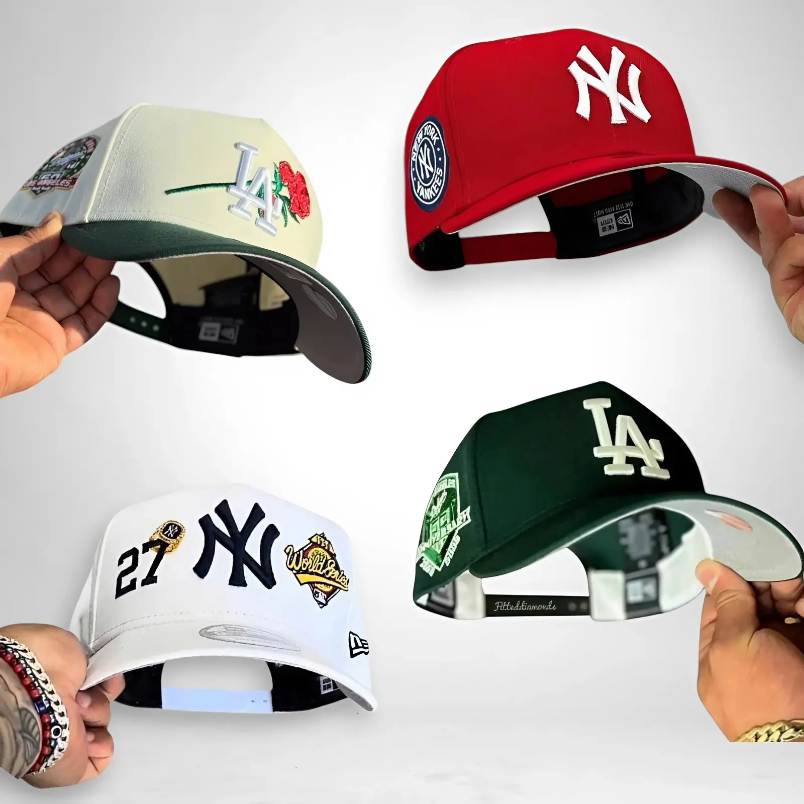 New Era Dodgers Yankees MLB 9FORTY 59FIFTY Cap – Unisex Fitted Snapback Baseball Hat for Men Women, Gorras de Béisbol, Adjustable Trucker Design, Classic Cooperstown Inspired, USA 2026 Street Style Drop