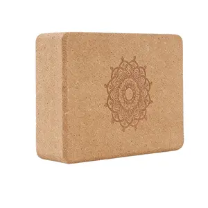 High-Density Wooden Yoga Brick, Yoga Aid Block for Stretching and Posture Correction, Home Fitness Dance Support Tool, 1 Piece