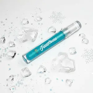 Ice Me Out* - Peppermint Scented Blue Glitter Gloss for Winter Glow - Lipstick, Lipgloss Makeup Cosmetic