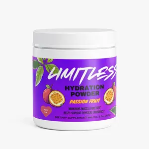 Limitless Hydration Powder Passion Fruit - Premium Electrolyte Drink for Optimum Hydration & Muscle Function - Keto Friendly, Caffeine-Free, Supports Endurance - 5.71 oz Healthcare Vitamin