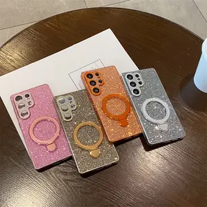 Colorful Sparkling Diamond | Artificial Diamond Lens Frame | All Inclusive | Bracket | Best Friend Gift | for Samsung Galaxy S23 S2 S25 Ultra
