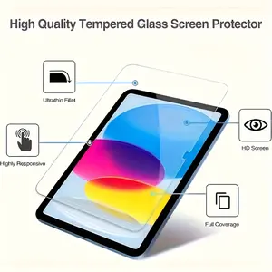2-piece set suitable for Honor Tablet 9/Honor Tablet 9pro/Honor Tablet 10/Honor v8pro 12.1-inch, high-definition transparent, bubble free, scratch resistant, smooth surface protection, high hardness glass