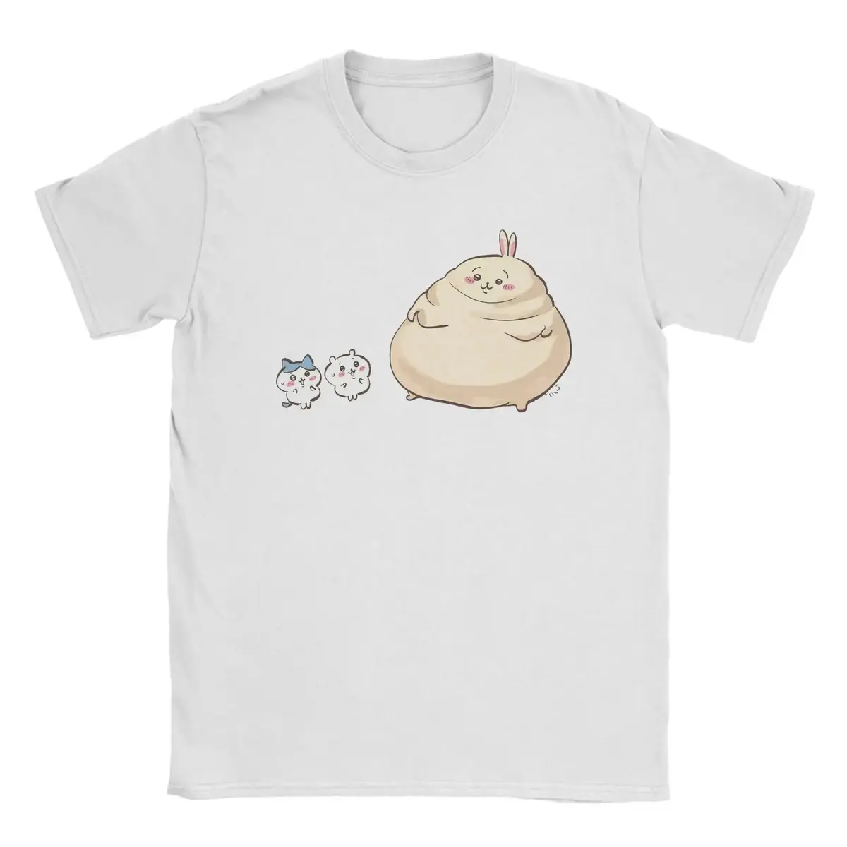 Men Chiikawas Usagi Hachiware T Shirt Cotton Tops Leisure Short Sleeve Round Neck Tee Shirt Plus Size TShirtSummer T-Shirt Round Neck Tshirt  Cotton Tshirt Women's T-shirts Unisex T-shirts Casual Jeans