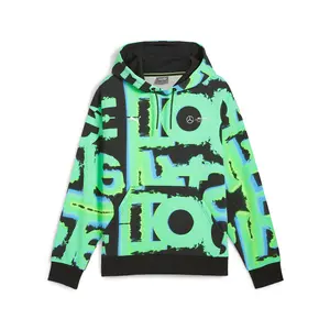 PUMA Mens Mapf1 Neon Energy Graphic Hoodie Casual Outerwear Casual - Black